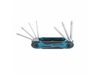 Набор ключей имбусовых Tamper-Torx, TT10-TT40,CrV, складные, 7 шт.//Gross от GROSS Набор ключей имбусовых Tamper-Torx, TT10-TT40,CrV, складные, 7 шт.//Gross