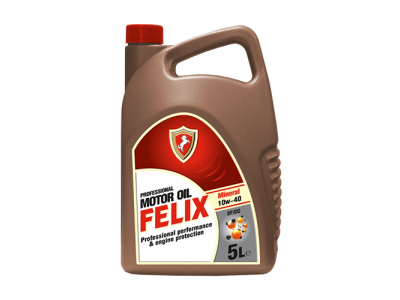 Масло мот. FELIX Mineral 10W40 мин. 5л SF/CC от Felix Масло мот. FELIX Mineral 10W40 мин. 5л SF/CC