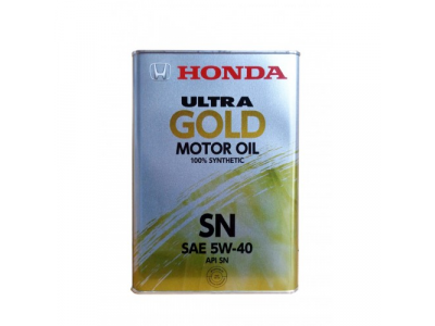 HONDA 5W-40 SN ULTRA GOLD (4л) моторное масло от Honda HONDA 5W-40 SN ULTRA GOLD (4л) моторное масло